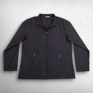 Ping Collection Zip Up Windbreaker Jacket Mens L Black Golf Gorpcore Techwear